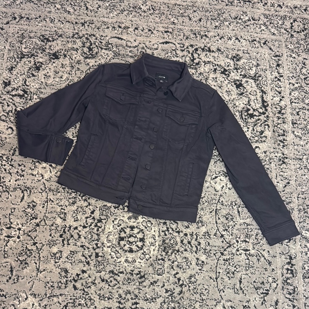 Washed black  Denim Jacket - Picture 5 of 10